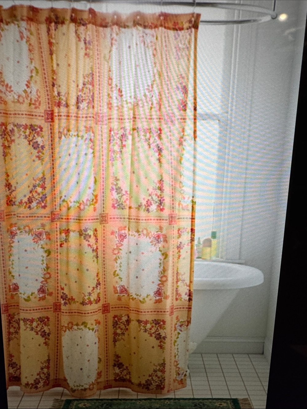 Urban Outfitters Beatrice Floral Patterned Shower Curtain